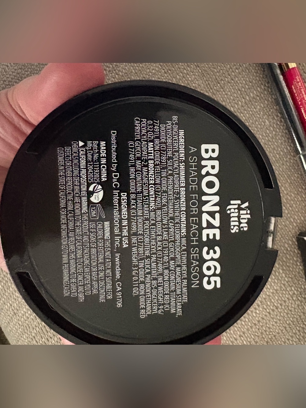 Choose 1 makeup NYX eyeshadow, Covergirl eyebrow kit, vibe haus bronzer palette - Picture 7 of 10